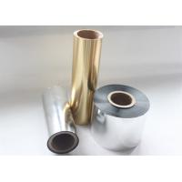 China UV Protection Metalized BOPP Film Glitter Gold Aluminum Foil Laminated For Packaging on sale