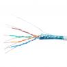 SFTP 4 Pairs PE Jacket 500m 0.5mm CCA Cat5e Lan Cable ANATEL