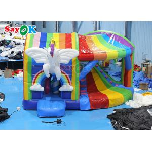 Commercial Outdoor Indoor Inflatable Bounce Slide Giant Inflatable Unicorn Castle