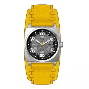 China Men's Square Quartz Wrist Watch With Leather Strap , High End Quartz Watches supplier
