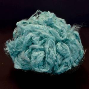 Blue Color Viscose Staple Fiber Length 38mm Virgin Fiber Wood Pulp