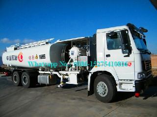 6x6 Howo Special Purpose Truck / Aviation Refueling Trucks 18000L 20000L 25000L