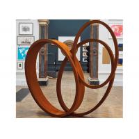 China Large Art Craft Modern Ribbon Corten Steel Garden Sculpture Contemporary Metal Sculpture on sale