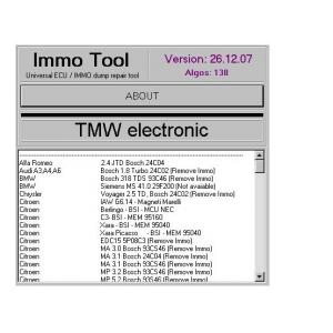 IMMO TOOL V26.12.2007, Automotive Diagnostic Software To Repair ECUs, Immobilisers