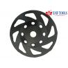 China 105mm Fan 5 Inch 7 Inch Diamond Cup Wheel , Black Diamond Concrete Grinding Cup wholesale