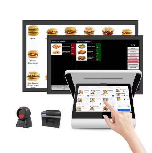 アンドロイドスクリーン 58mmプリンター Nfcキャッシュレジスタ 8インチ 3GB+16gb/32gb ハンドヘルド POSシステム Epos マシンターミナル