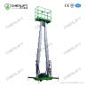 China Palo doble 150kg que carga la plataforma de trabajo aéreo con altura de la plataforma del 14M wholesale