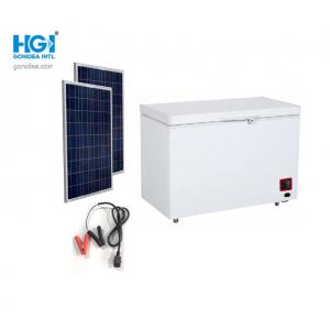 China 8.8 Cf 250 Liter Rechargeable Solar Power Freezer DC24V Battery Powered supplier