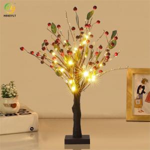 USB Beautiful Iron Plastic Bedside Table Lamp Tree Shape