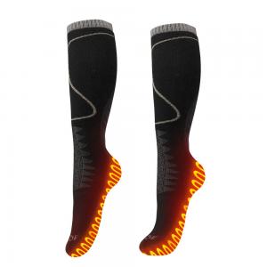 China Washable Battery Powered Cold Weather Heated Socks For Winter Hunting Electric Ski Socks supplier