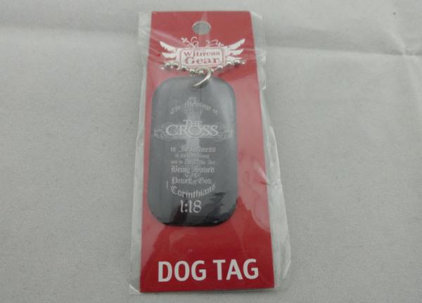 Black Brass Personalised Dog Tags For Men , 2.0mm Stainless Steel Material