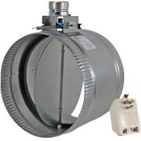 China Fully Adjustable Motorized Air Vent Damper Airflow Control Zone Damper ETL 24VAC/20VA Vent Damper 12'' on sale