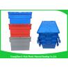 China Turnover Logistics Opaque Plastic Attached Lid Containers For Foods , Textile wholesale