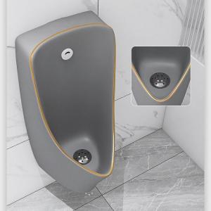 China One Piece Back Spud Wall Mounted Urinal Bowl Grey Gold Color supplier