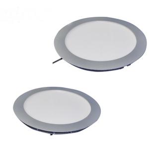China Embedded Ceiling Round LED Panel Lights 12W Cold White 120 Degree Beam Angle supplier