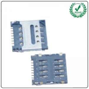 China Low Price High Quality SMT 8pin 1.5H Flip Type Micro Sim Gps Card Socket Connector supplier