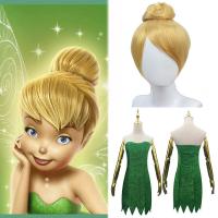 China Adults Halloween Tinker Bell Fairy Dress Cosplay Costume With Wig on sale
