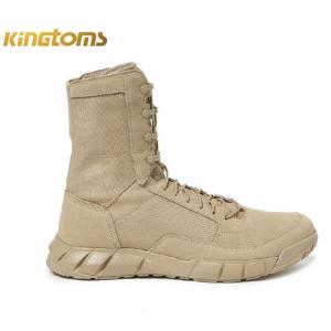 Cordura Nylon Khaki Waterproof Side Zip Tactical Boots EVA Midsole