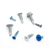 China Custom Tapping Screw Type Zinc Plated Wafer Head Self Drilling Screw Hk Post Shipping on sale