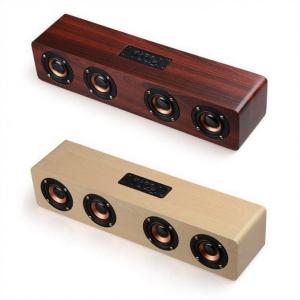 China 4000mah Wooden Bluetooth Wireless HIFI Speaker Portable Music SoundBar AUX Handsfree for TV supplier