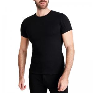 Fashion Summer Slim Fit Short Sleeve Black T Shirts For Men 100% Cotton Sportswear