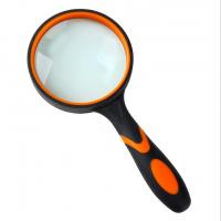 China Customized Large Glass Magnifier , Durable Illuminated Hand Magnifier Easy Operation on sale