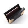 Black Box Golden Chain Acrylic Clutch Bag For Evening Banquet Metalic17 * 10 * 4