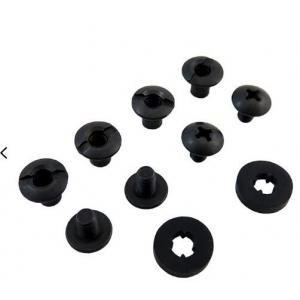 6.35mm 9.5mm Length Carbon Steel Black Oxidation Screw For Leather Holster/Kydex Hardware Kit