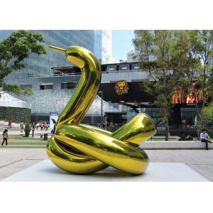 China Titanium Coated Stainless Steel Balloon Sculpture Artist For Outdoor Public Decoration supplier