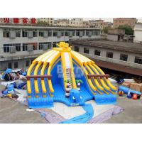 China Yellow And Blue Spongebob Inflatable Water Slides For Pool With Digital Printing on sale