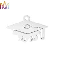 China 20pcs 17x24mm School Graduation Gift Trencher Cap Charms on sale