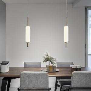 Minimalist LED Pendant Light Dining Room 6000K Long Pendant Light