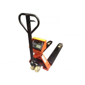 LCD Pallet Jack With Weight Scale , 3000KG Hand Operated Pallet Truck