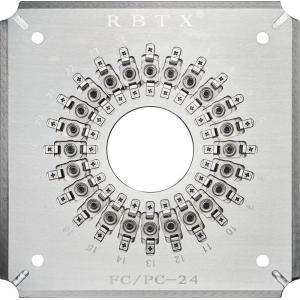 Rongbang RBTX-FCPC24 Polishing Holder for 24 Ports FC/PC Fiber Optic Patch Cord Connectors Tip Grinding