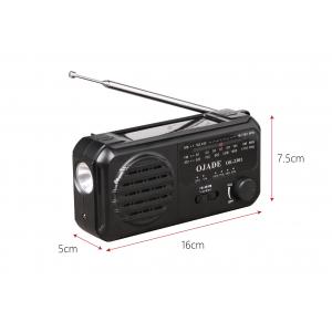 Usb Cable Rechargeable Hand Crank Radio 400g Portable AM FM SW Radio With Speaker