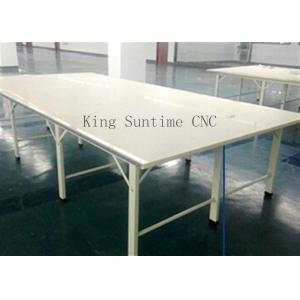 China Stainless Steel Edge Fabric Spreading Table , Garment Cutting Table Processing Customization wholesale