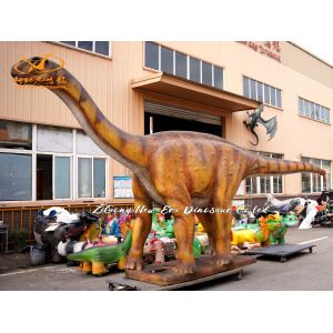 China ジュラシック パークとジュラシック ワールドの鮮やかな首の長い恐竜シミュレーション モデル wholesale