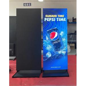 P3 Indoor Advertising Player LED Poster Stand With HDMI WIFI Connection