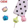 China Custom Mini Cute USB Toy OEM Cute Cartoon Cable Bites Figures Make Plsstic Animal Data Charger Bites Accessory toy wholesale
