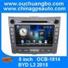 Ouchuangbo car dvd gps radio sat navi BYD L3 2015 support BT iPod USB spanish