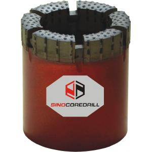 China B N H P Wireline Natural Diamond Surface Set Core Drilling Bits For Broken Formation Rocks supplier