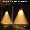 China LED Light Source Solar Fence Light with 20Lumens Brightness and Monocrystalline Silicon wholesale