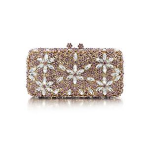 China Europe and selling high-grade diamond evening bag bride dinner party dress Clutch supplier