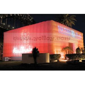 China LED solar power tent inflatable cube  tent supplier