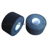 China 38mm  Cotton Sports Tape Black Color Cotton Training Athletic Tape For Joints Protection on sale