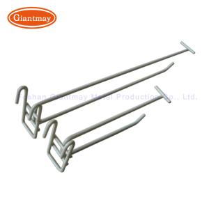 China Steel Gridwall Label Mesh Metal Display Hook Wire Stable Structure wholesale