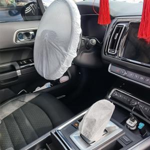 China Plastic Non Woven Car Disposable Steering Wheel Covers 0.02mm supplier