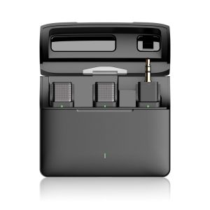 China IPhoneの人間の特徴をもつカメラのインタビューYoutuberのための無線Lavalierのマイクロフォン on sale