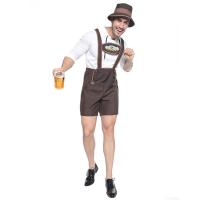 China Bavarian German Beer Festival Cosplay Adult Plus Size Halloween Costumes Set with Hat on sale