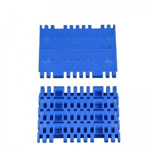 Blue Vertical Plastic Conveyor Belt Chain Roller High Mechanical Strength